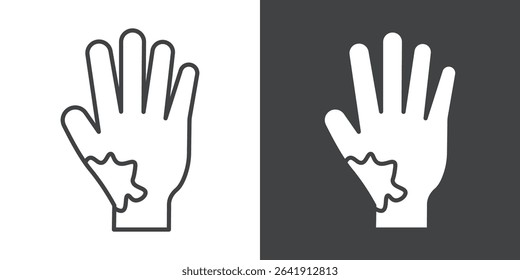mottled skin icon symbol illustration logo