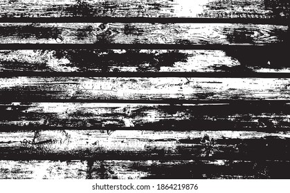 Mottled wood grain vector texture illustration black white background