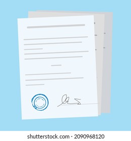 mou contract agreement memorandum of understanding legal document stamp seal