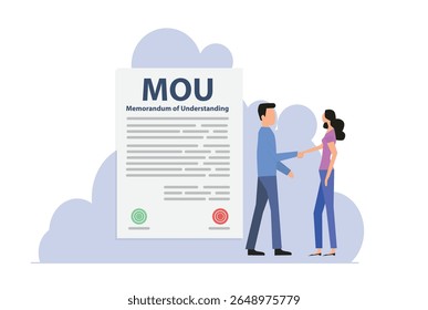 memorando de entendimento documento legal acordo carimbo