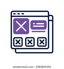 mouckup dual tone icon. vector icon for your website, mobile, presentation, and logo design.