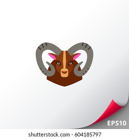 Mouflon sheep icon