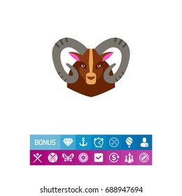 Mouflon sheep icon