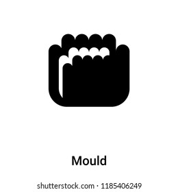 Mould icon vector isolated on white background, logo concept of Mould sign on transparent background, filled black symbol