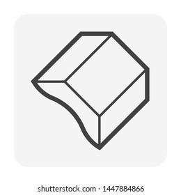 Moulding crown and cornice icon design.