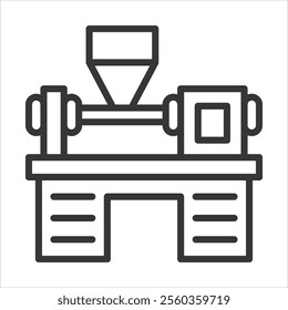 Moulding Outline Icon Vector Illustration