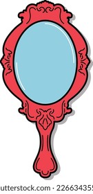 Moulin Rouge
Vintage Red Mirror, handgezeichnet
