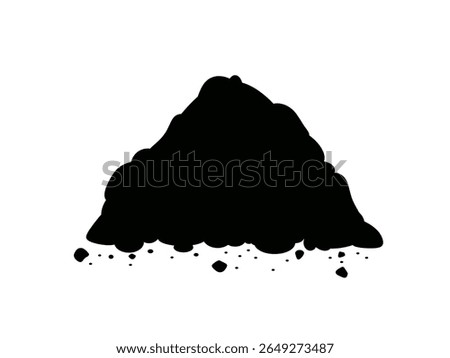 Mound icon isolated on white background.