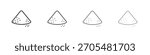Mound icon vector collection, illustration logo template in trendy thin line editable strokes style.