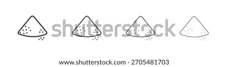 Mound icon vector collection, illustration logo template in trendy thin line editable strokes style.