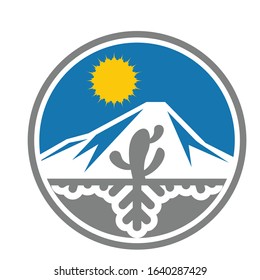 mount abstract icon logo design