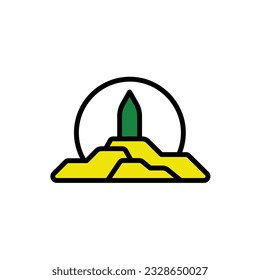 Mount Arafat Icon Vector Illustration