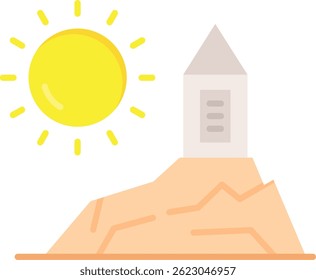 Mount arafat Line vector Icon Design