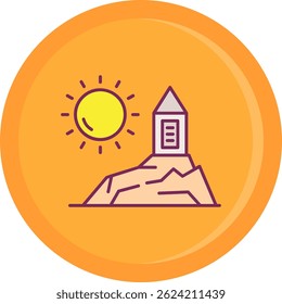 Montagem arafat Line vetor Icon Design