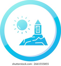 Montagem arafat Line vetor Icon Design