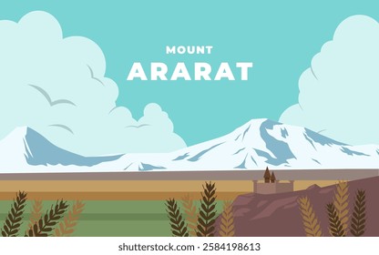 Mount ararat Turkey landscape background