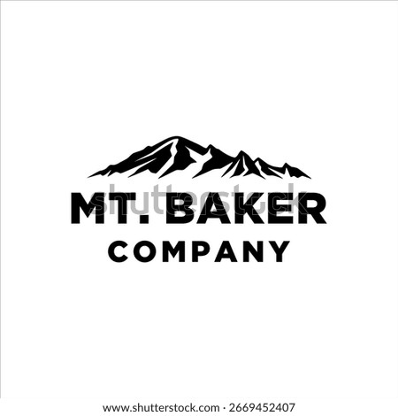 Mount Baker logo with masculine style design