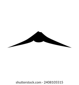 Mount Bromo Semeru Colored Black Vector
