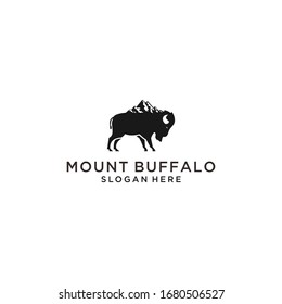 Mount Buffalo Logo Icon Design Vector