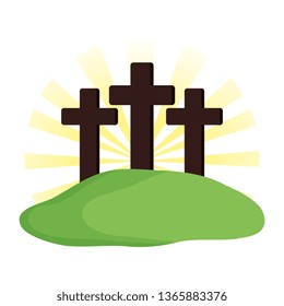 Mount Calvary scene icon