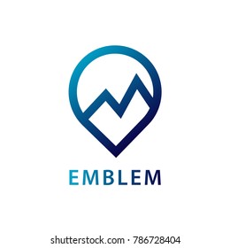 Mount Emblem Vector Temolate Design