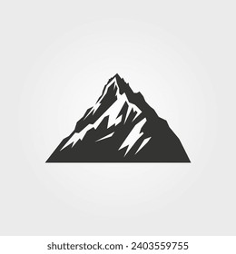 Icono del Campamento Base del Everest del Monte - Ilustración vectorial simple