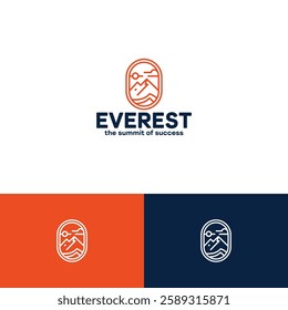 Mount Everest logo design template