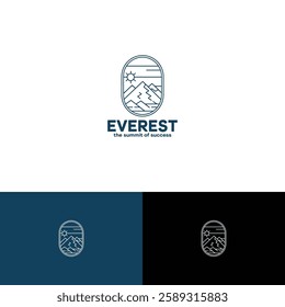 Mount Everest logo design template