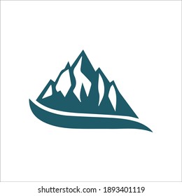 diseño vectorial del logo de mount everest