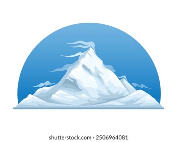 Mount Everest Mascot Illustration Vector