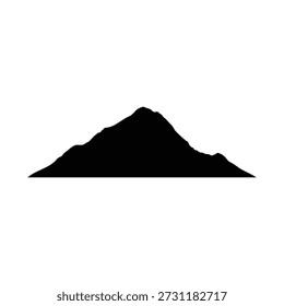 Mount everest silhouette vector flat illustration design.