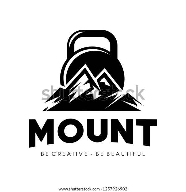 Mount Fitness Logo Design Inspiration Stock Vector Royalty Free