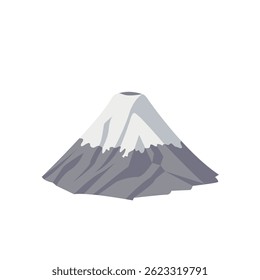 Mount Fuji - Fuji-San Japan Mountain vector emoji illustration symbol sign icon