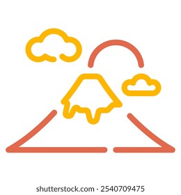 Mount Fuji icon for web, app, infographic, etc