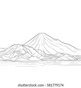 Mount Fuji Drawing Images, Stock Photos & Vectors | Shutterstock