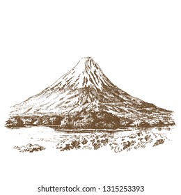 Mount Fuji Drawing Images, Stock Photos & Vectors | Shutterstock