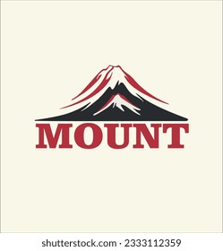 Mount fuji logo design template Vector Illustration