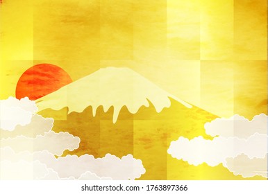 Mount Fuji natural Japanese pattern background