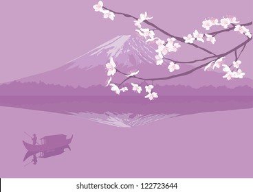 2,230 Mount fuji sakura Stock Illustrations, Images & Vectors ...