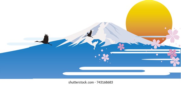 富士山 風景 のイラスト素材 画像 ベクター画像 Shutterstock