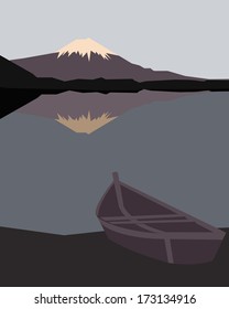 Mount Fuji at Sunset