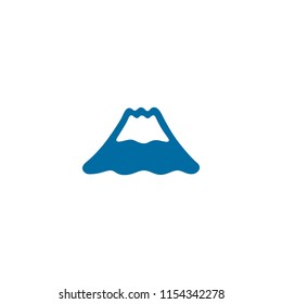 Mount Fuji Vector Flat Icon