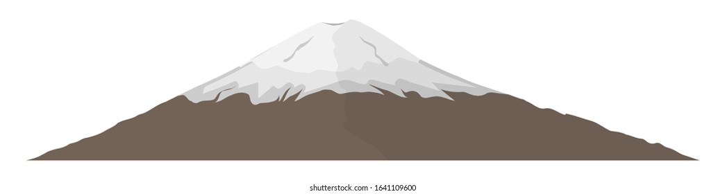 Mount Fuji vector. Mount Fuji is the highest mountain in Japan.