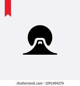Mount fuji vector icon