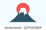 Mount Fuji vector ,symbol of Japan ,Vector illustration EPS 10