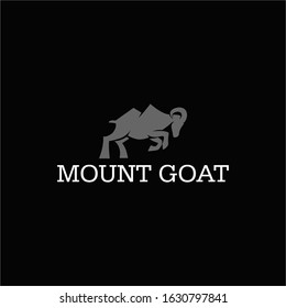 Mount Goat Logo Vector Stock Image