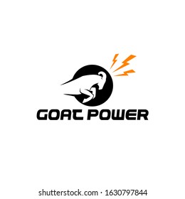 Mount Goat Logo Vector Stock Image