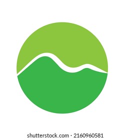 diseño verde del logotipo de montaje