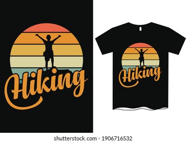 Mount Hiking T-Shirt Template Design