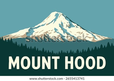 Mount Hood offers breathtaking panoramic views, where snow-capped peaks rise against a vast, rugged landscape.